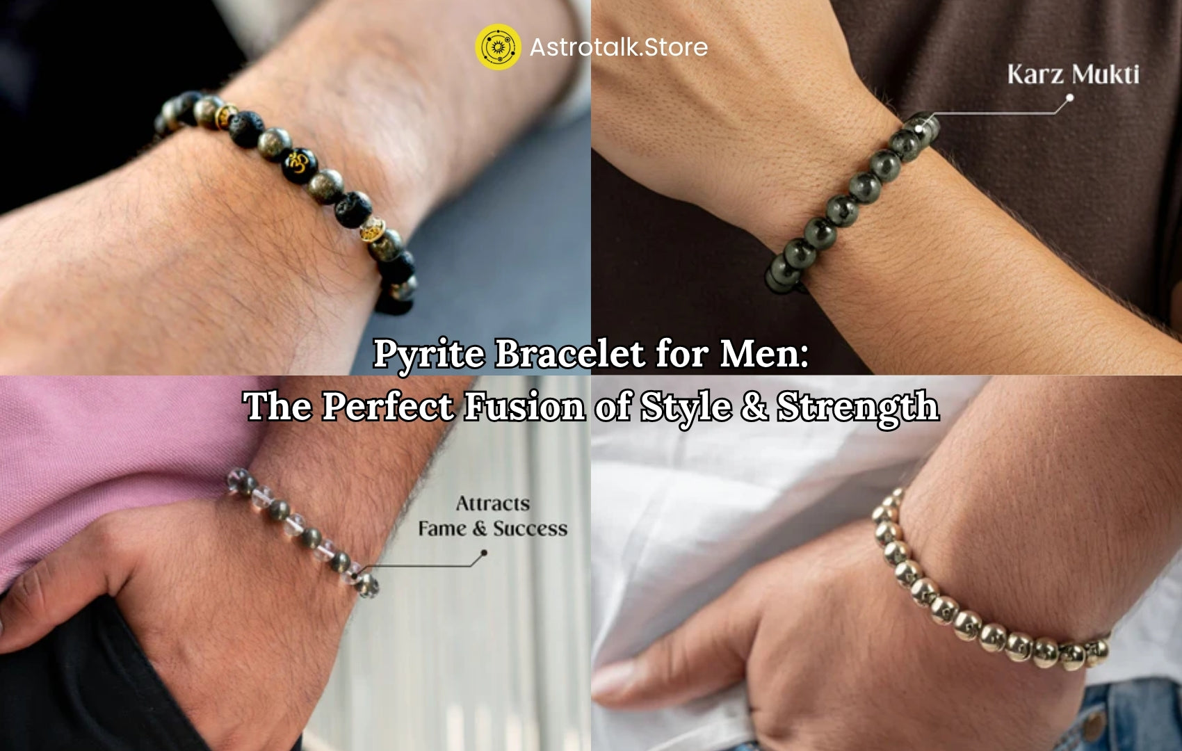 Pyrite Bracelet for Men