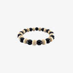 Black Agate With Tulsi Bracelet- Bracelet.