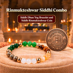 Rinmukteshwar Siddhi Combo - Siddh Dhan Yog Bracelet with Siddh Rinmukteshwar Coin