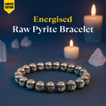 Energised Raw Pyrite Bracelet - 10x Stronger