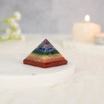100% Natural Mixed Stone Pyramid