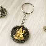 Lakshmi Ji Pyrite Keychain