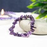 Amethyst Chips Bracelet Stretchable