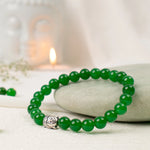 Green Jade Bracelet with Buddha