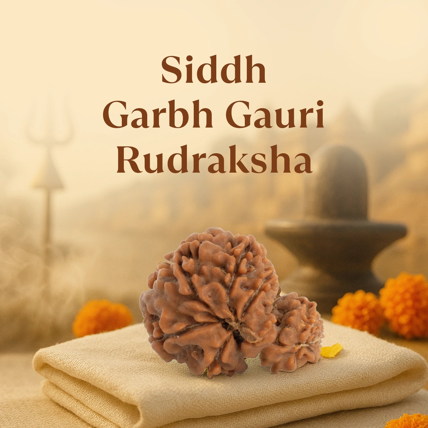 Kashi Siddh Nepal Origin Garbh Gauri Rudraksha - 18mm - 22mm