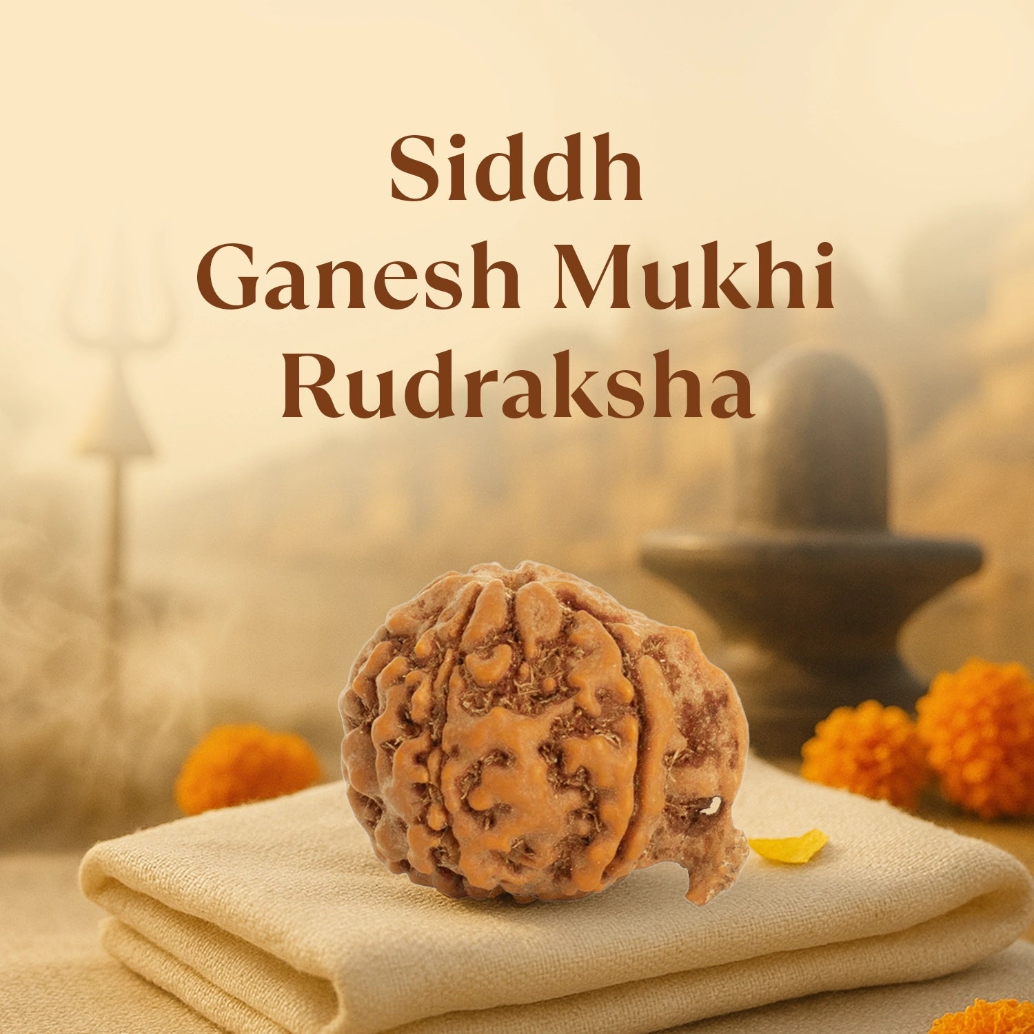 Kashi Siddh Nepal Origin Ganesh Mukhi Rudraksha -  18mm - 22mm