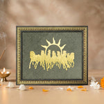 Limited Edition - 7 Horses on Raw Pyrite Frame