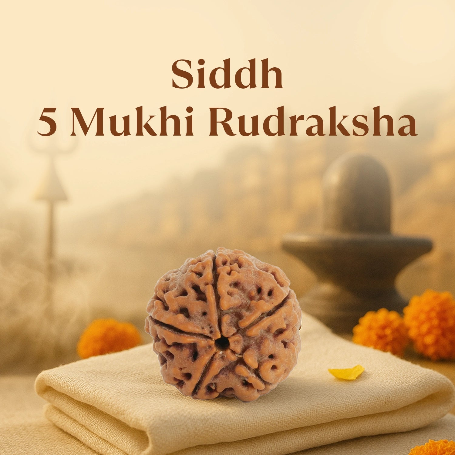 Kashi Siddh Nepal Origin 5 Mukhi Rudraksha -  18mm - 22mm