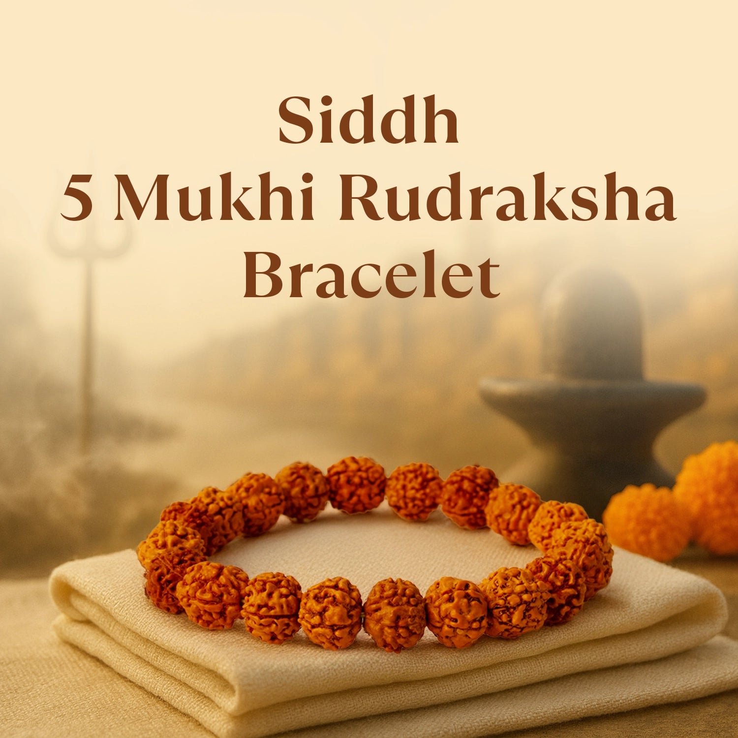 Kashi Siddh 5 Mukhi Rudraksha Bracelet