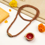 1 Mukhi Kaju Bead in 5 Mukhi Rudraksha Mala