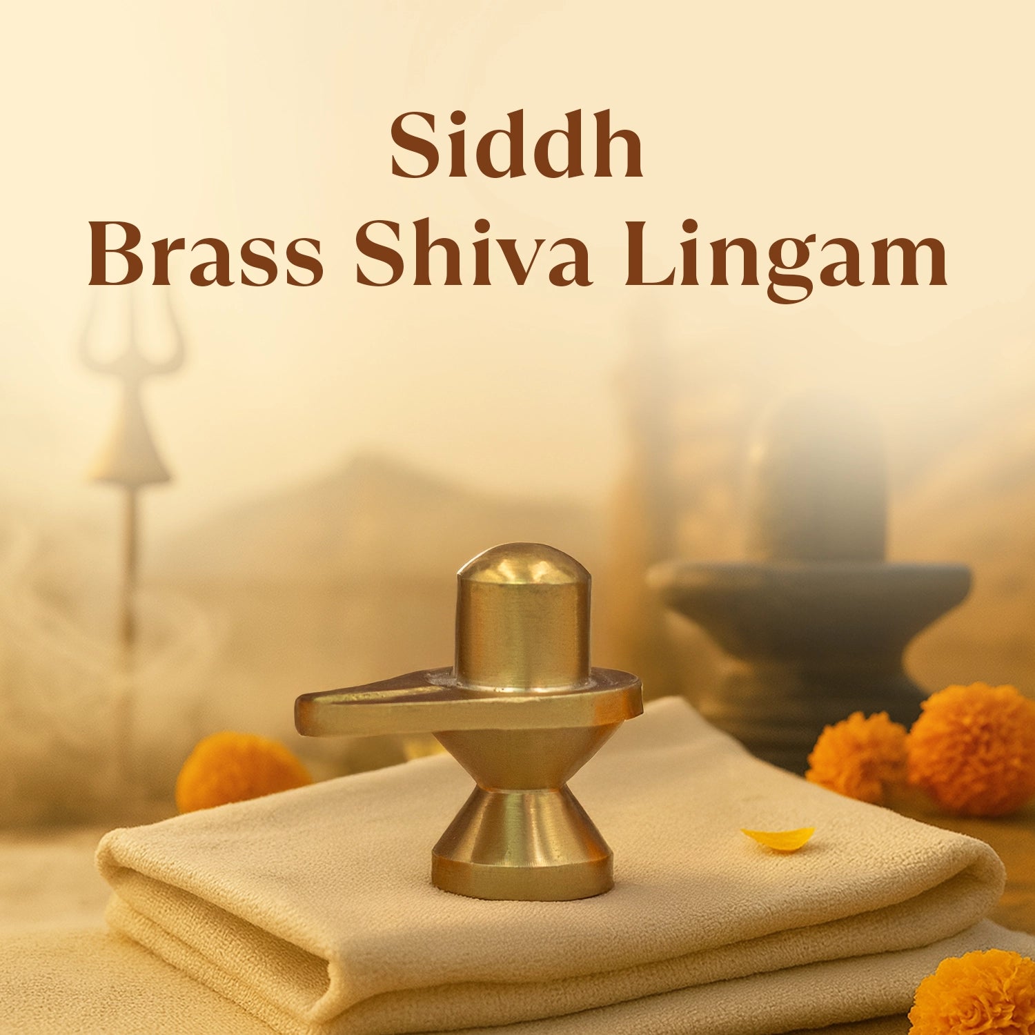 Kashi Siddh Brass Shiva Lingam