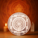 Shree Yantra Selenite Plate