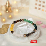Dhan Yog 6mm Bracelet With Free Raw Selenite Plate