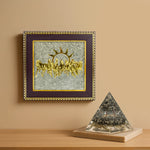 7 Horses on Raw Pyrite Frame with Money Magnet Pyramid