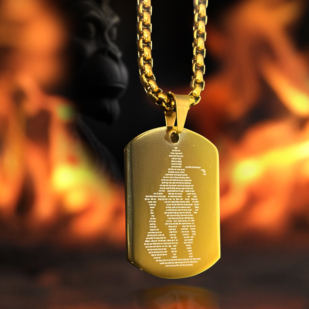 Hanuman Chalisa Pendant Gold