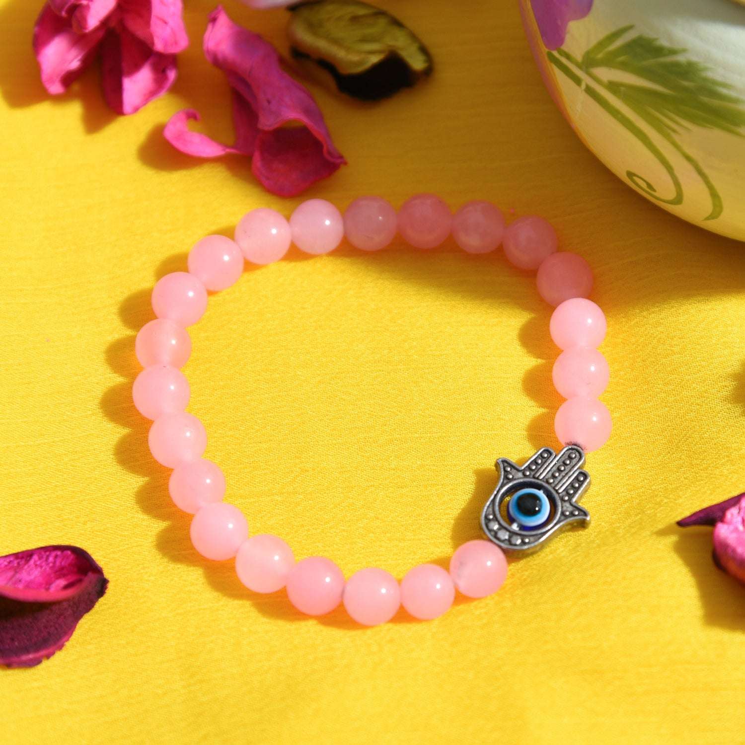 Love Attraction with Evil Eye Hamsa Bracelet- Bracelet.