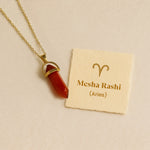 Carnelian Pencil Pendant (Mesha Rashi) Aries