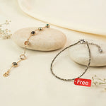 Metal Dhan Yog Bracelet for Women with FREE Raw Pyrite Anklet