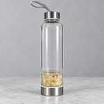Crystal Glass Bottle (Citrine)