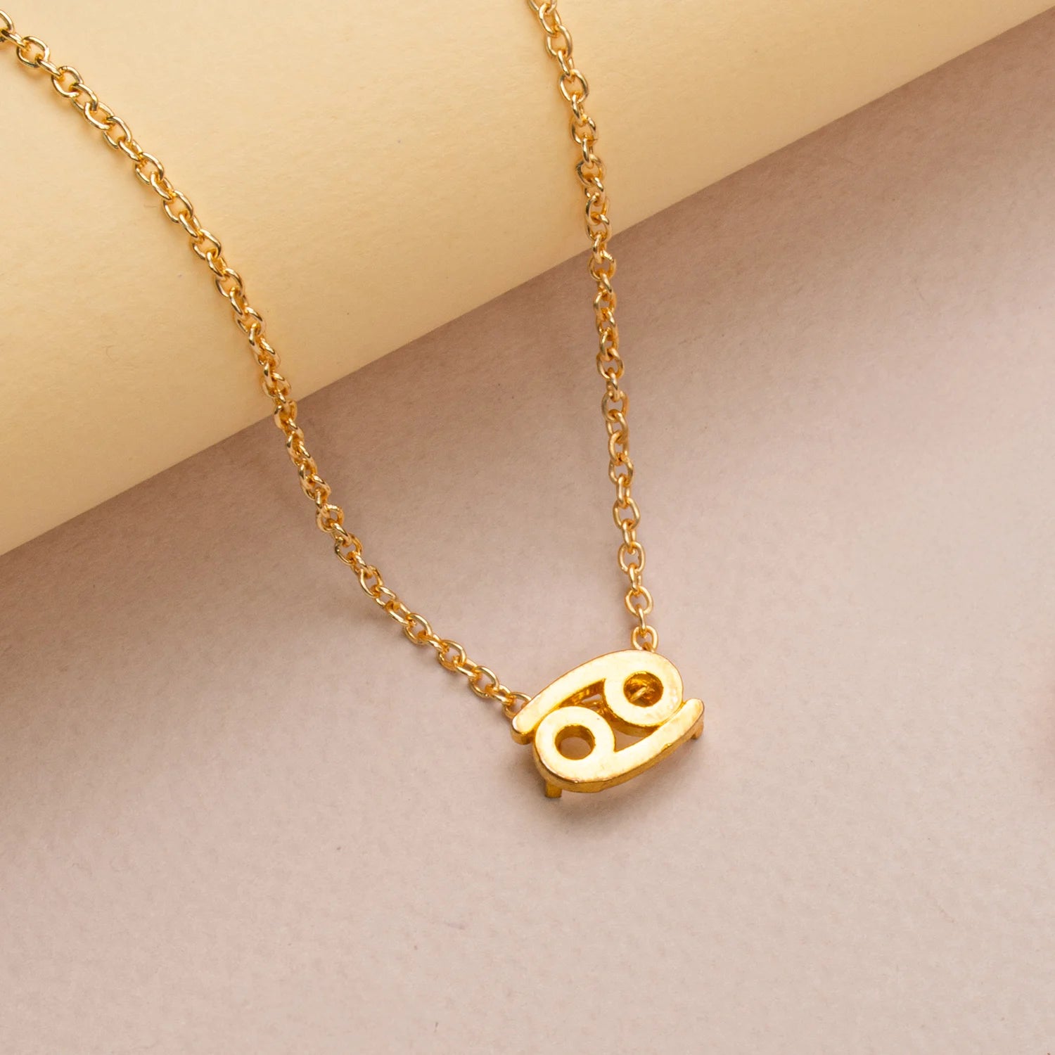 Cancer Zodiac Brass Necklace