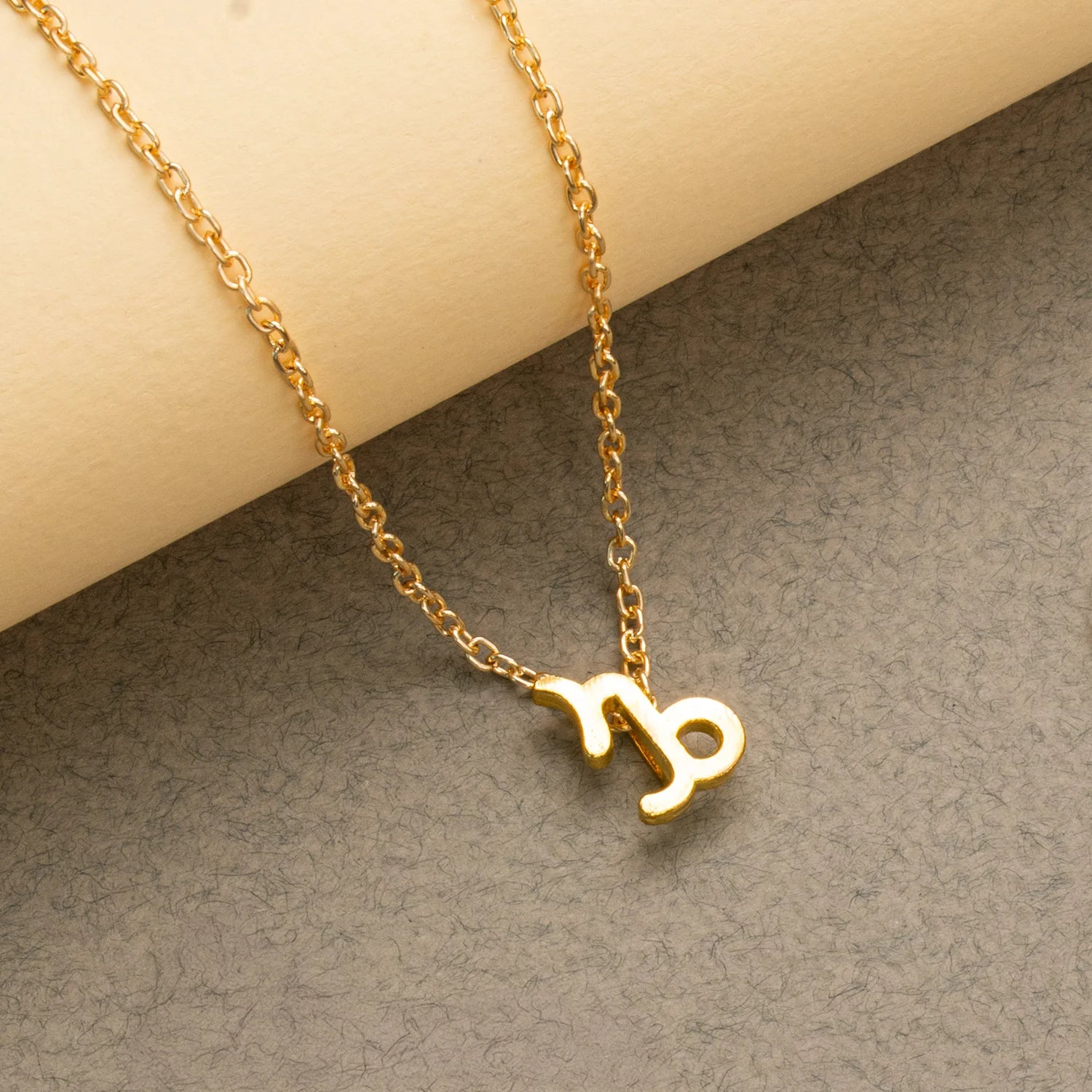 Capricorn Zodiac Brass Necklace