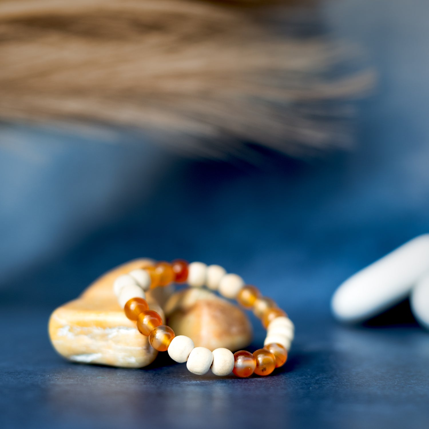 Carnelian Tulsi Bracelet- Bracelet.