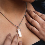 Selenite Pendant- Pendant.