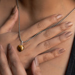 Tiger Eye Heart Pendant- Pendant.