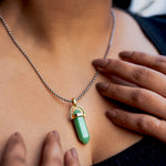 Green Jade Pendant- Pendant.