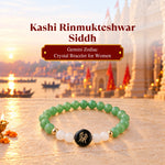 Rinmukteshwar Siddh Gemini Zodiac Bracelet for Women with Free Raw Selenite Plate