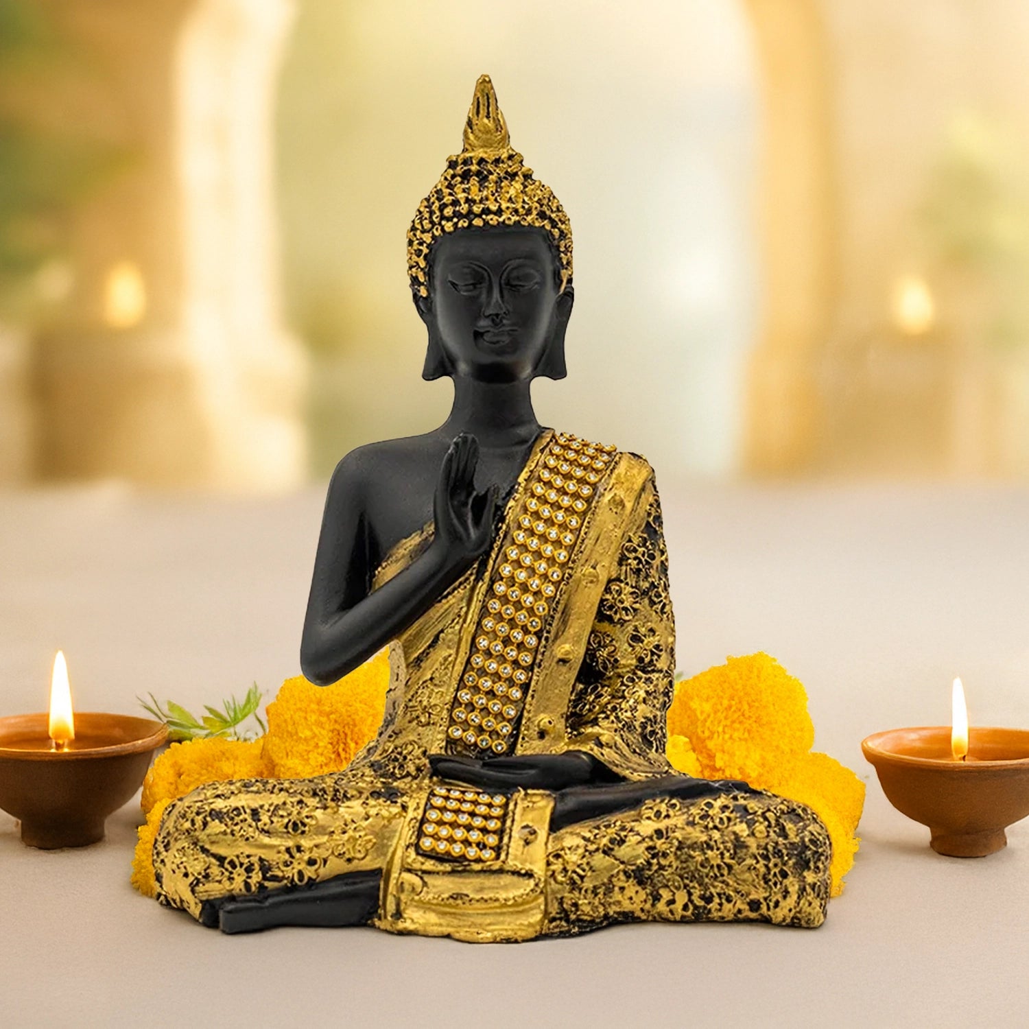 Meditating Buddha Murti
