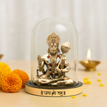 Shakti-Bal Hanuman Murti in glass dome
