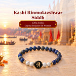 Rinmukteshwar Siddh Libra Zodiac Bracelet for Women with Free Raw Selenite Plate