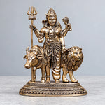 Brass Superfine Ardhanarishvara Statue Shiva Shakti Idol 4.5 Inch