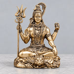 Brass Superfine Blessing Lord Shiva Idol intricate carvings 4 Inch