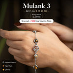Mulank 3 Jupiter Crystal Bracelet with FREE Raw Selenite Plate worth ₹729