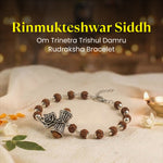 Rinmukteshwar Siddh Om Trinetra Trishul Damru Rudraksha Bracelet