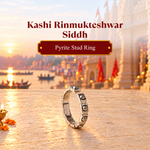 Rinmukteshwar Siddh Pyrite Stud Ring