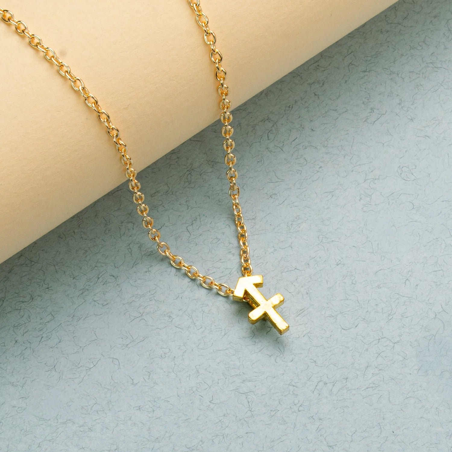 Sagittarius Zodiac Brass Necklace