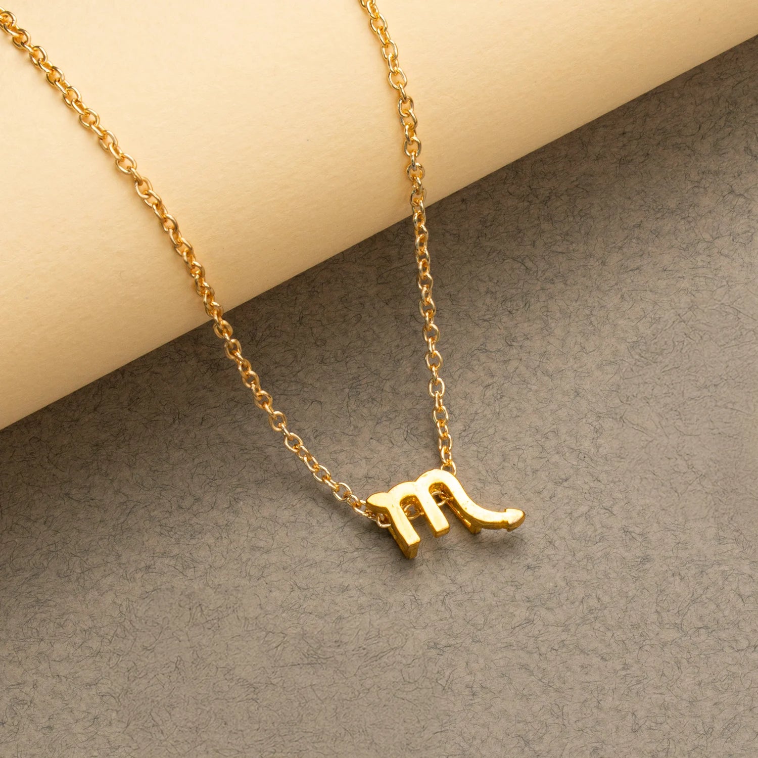 Scorpio Zodiac Brass Necklace