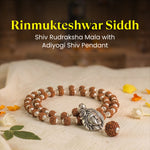Rinmukteshwar Siddh Shiv Rudraksha Mala with Adiyogi Shiv Pendant
