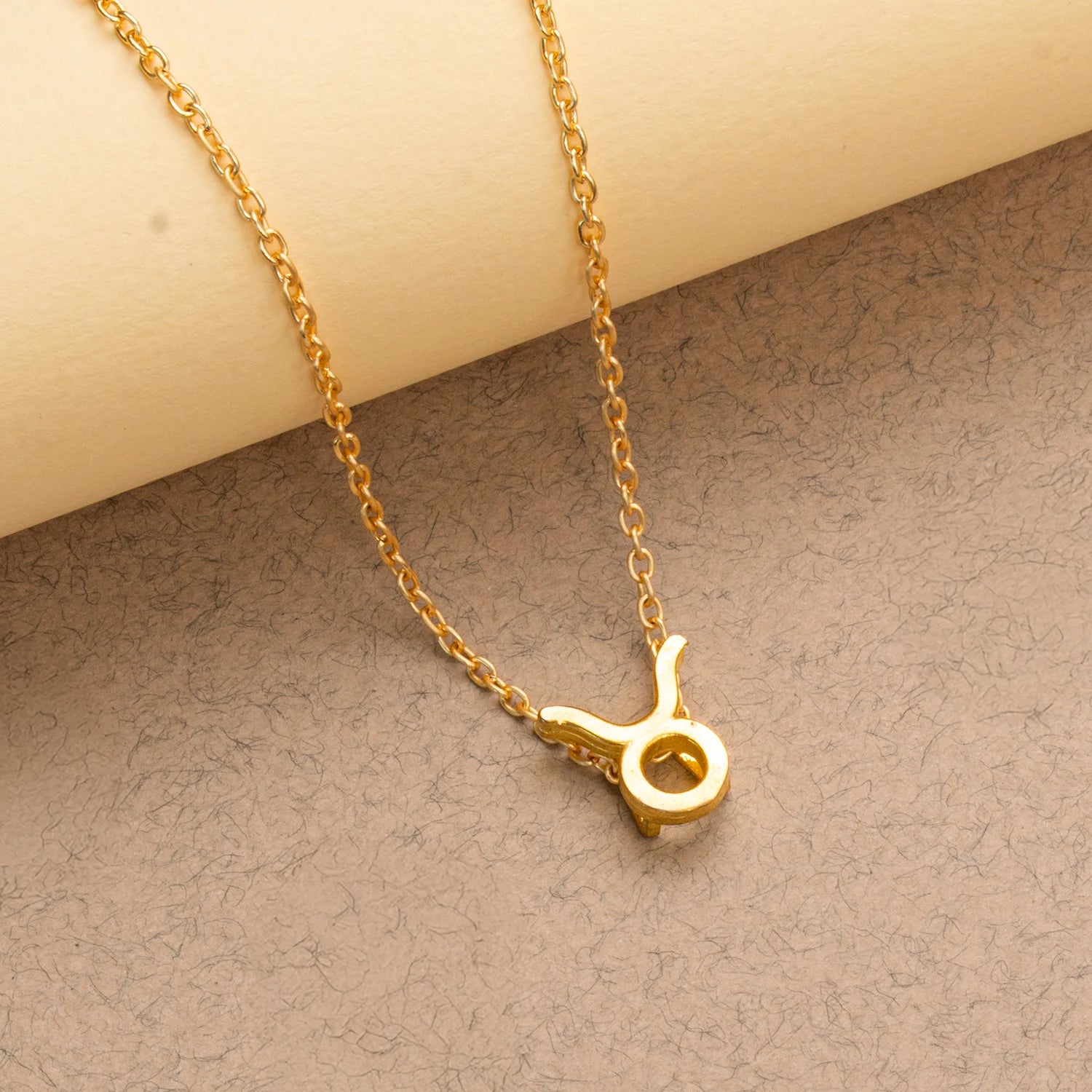 Taurus Zodiac Brass Necklace