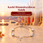 Rinmukteshwar Siddh Cancer Zodiac Constellation Bracelet for Women with Free Selenite Plate