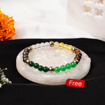Dhan Yog 6mm Bracelet With Free Raw Selenite Plate