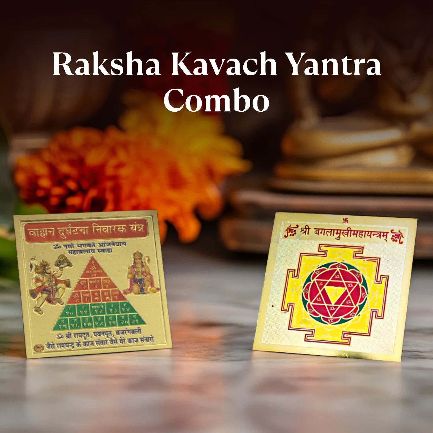 Raksha-Kavach Yantra Combo (2*2 inch)