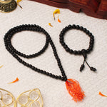 Karungali Malai (6mm, 108+1 Beads) With Karungali Bracelet with Govt. Certification