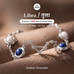 Libra Zodiac Constellation Bracelet for Women with Free Selenite Plate