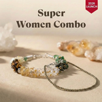 Super-Women Combo: Pyrite Anklet with Dhan Yog Chips Bracelet