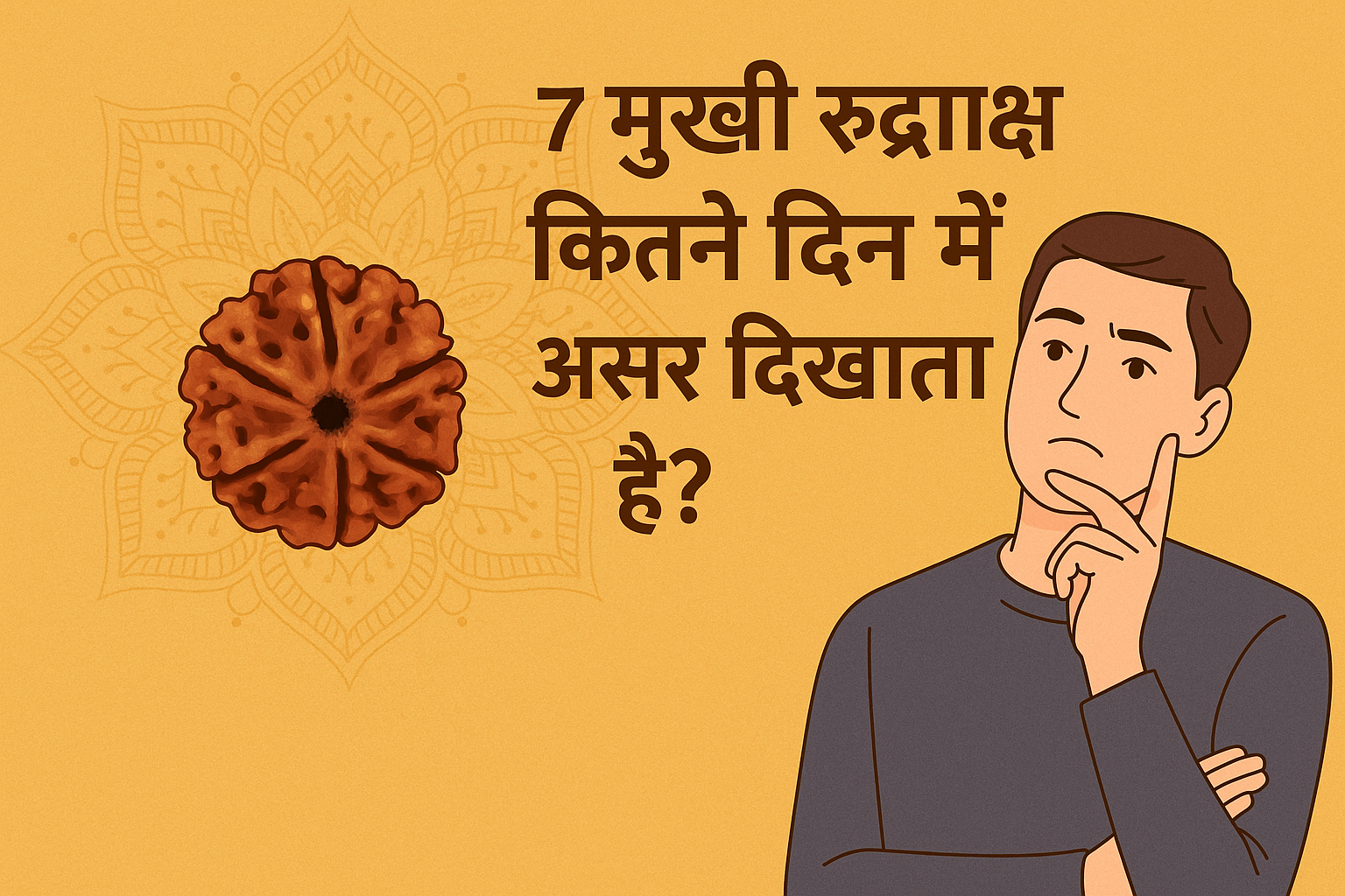 7 mukhi रुद्राक्ष कितने दिन में असर दिखाता है?