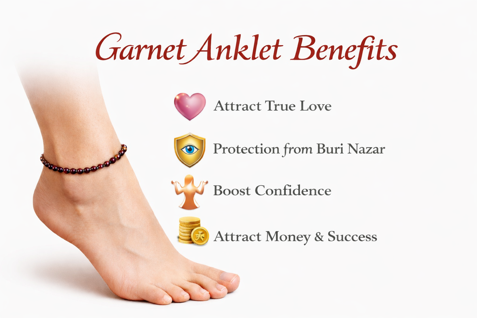 Garnet Anklet Benefits